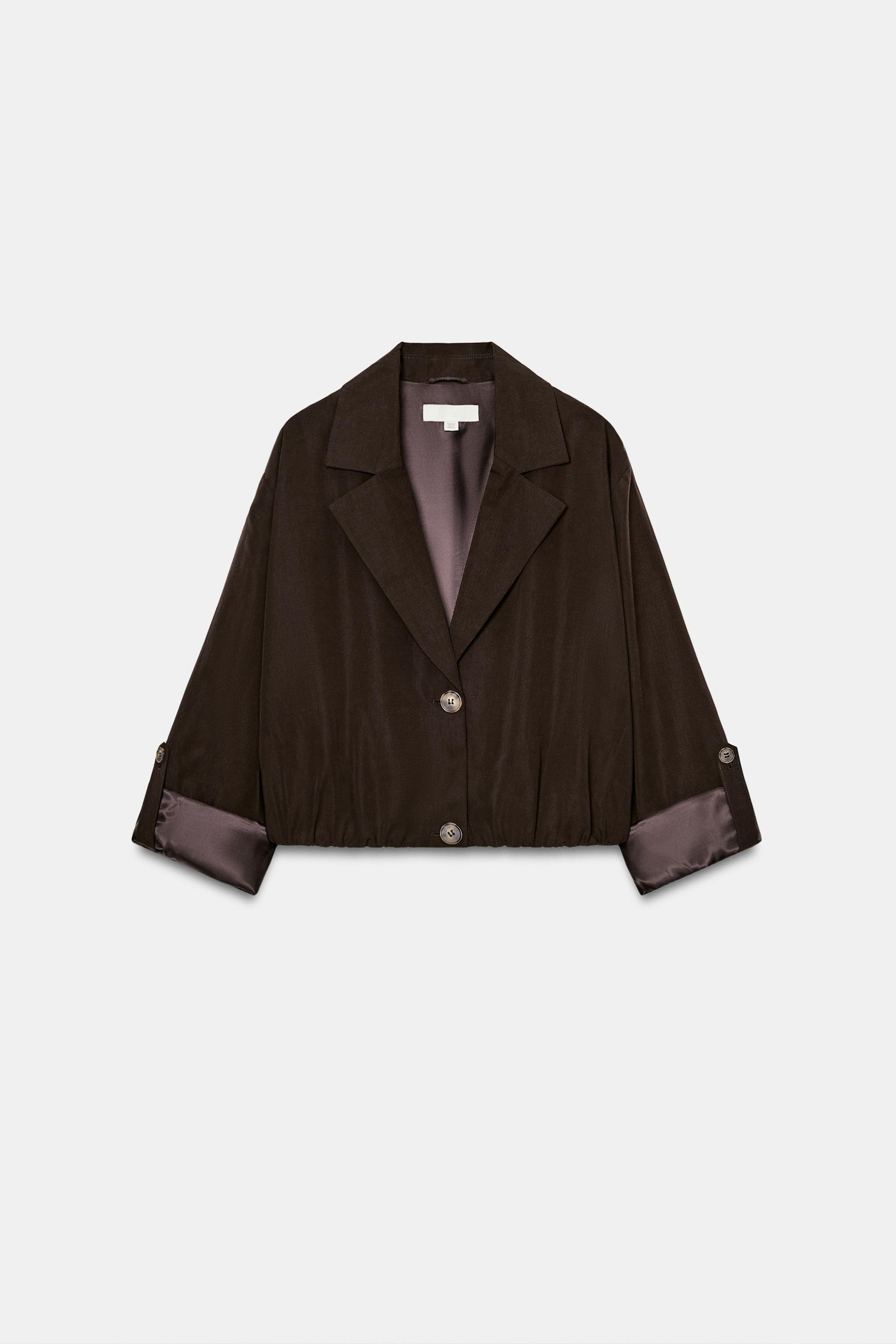 VESTE COURTE À BAS ÉLASTIQUE